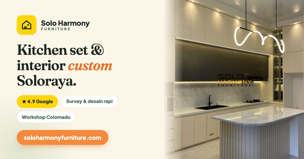 Kitchenset Solo: Panduan Lengkap untuk Interior Rumah Anda