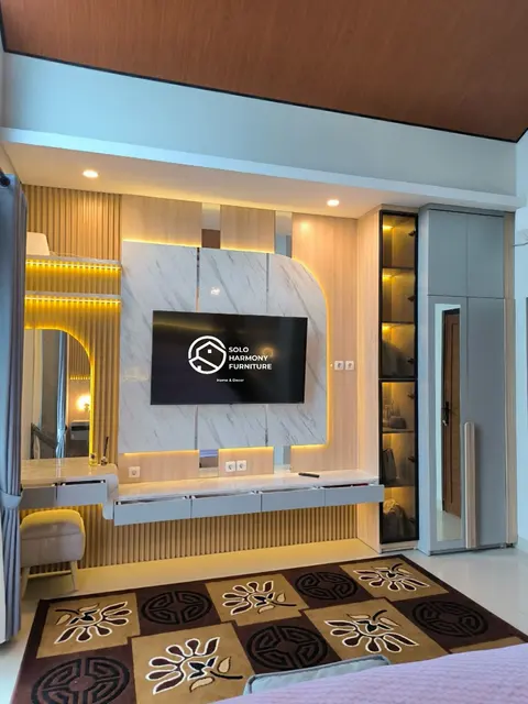 Interior custom Set Kamar tema Japandi di Colomadu, Karanganyar · Solo Harmony Furniture Soloraya