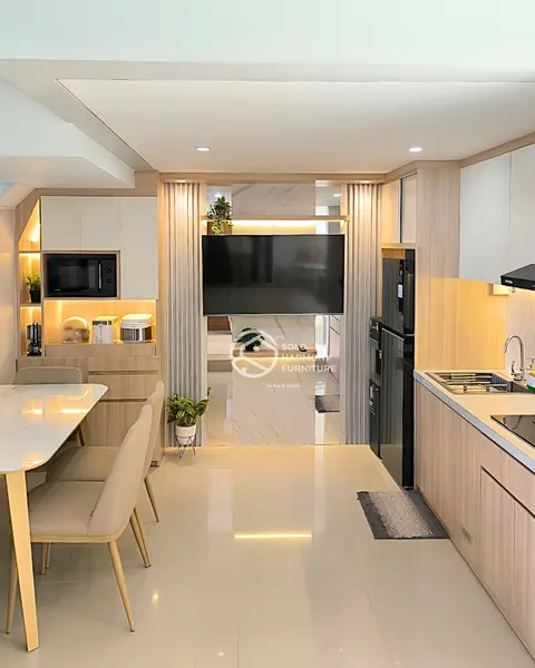 Interior Hunian compact! di Colomadu, Karanganyar — Solo Harmony Furniture Soloraya